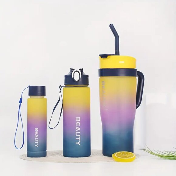 Gradient Color Frosted Ice Tumbler – 300ml / 800ml / 1200ml - Picture 3 of 5